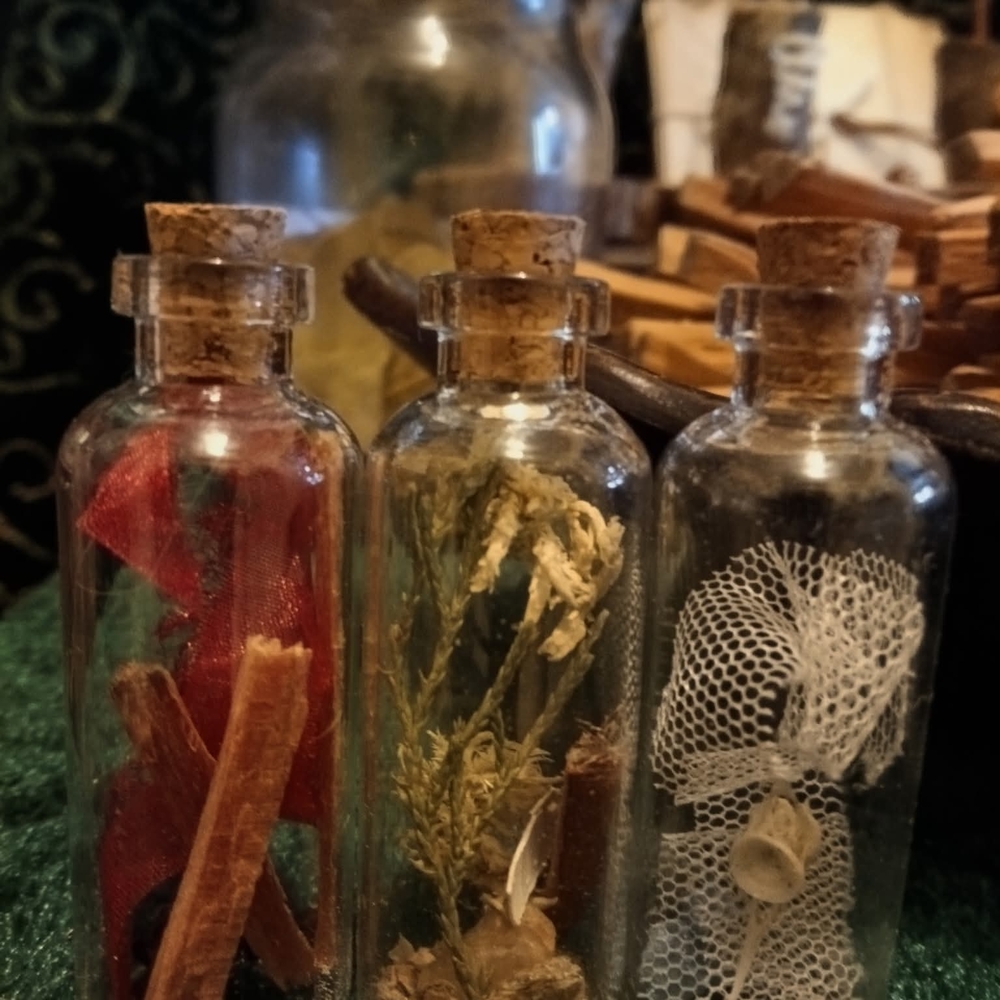 Elemental Protection Ward 3pc Set Wicca Pagan Druid Wind Chime Nature Decor